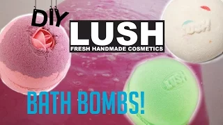 DIY Lush bath bombs WITHOUT citric acid+DEMO!