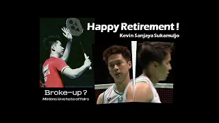Happy Retirement: The GOD of front-court Kevin Sanjaya hanging his racquet