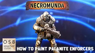 How to Paint NECROMUNDA Palanite Enforcers