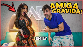 MINHA AMIGA GRÁVIDA VISITOU A CASA!! ( MOSTROU A BARRIGA ) [ REZENDE EVIL ]