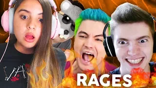 OS MAIORES RAGES dos YOUTUBERS nos GAMES!! +18