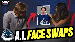 Vancouver Canucks Guess A.I. Face Mashups