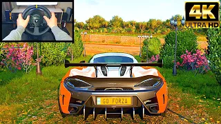 McLaren 620R | Forza Horizon 5 | Thrustmaster TX Steering Wheel Gameplay