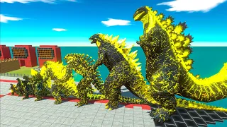 EVOLUTION of THUNDER SHIN GODZILLA Size Comparison vs Team Ice Frostbite GODZILLA 2014 x BIOLLANTE