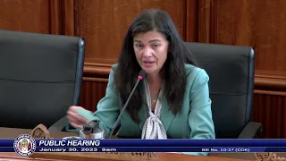 Public Hearing - Speaker Therese M. Terlaje - January 30, 2023 9am