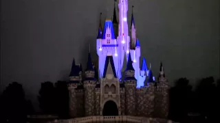 Amazing projection show on miniature Cinderella Castle model