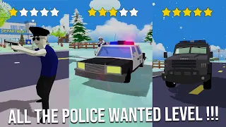 Dude Theft Wars All The Police Wanted Levels In This Game !!! 🤔 🤔 🤔