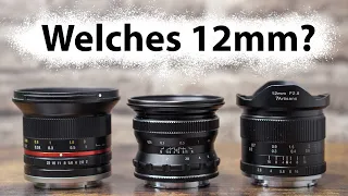 Samyang 12mm f2.0 vs. Pergear 12mm f2.0 (vs. 7Artisans 12mm f2.8) | Review [Deutsch]