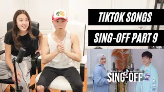 SING-OFF TIKTOK SONGS PART 9 REACTION W/ MY SISTER (Reza Darmawangsa vs Eltasya Natasha)