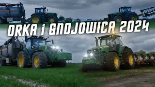 🔥Orka pszenicy!🔥Naprawa JD na polu! 🔥Ryk 8330!🔥Gnojowica & Orka 2024 w GrBurak!🔥