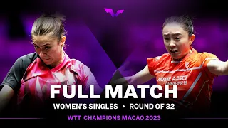 FULL MATCH | JEON Jihee vs Bruna TAKAHASHI | WS R32 | #WTTMacao 2023