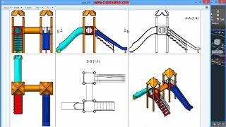 AutoCAD Surface Modelleme-27.bölüm-9.ders tüp kaydırak modelleme (loft ve blend komutları)