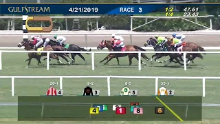 Gulfstream Park Carrera 3 - 21 de Abril 2019