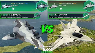Su-57 B Felon VS F-28 Tomcat II | Strike Fighter Comparison | Modern Warships