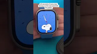 New Snoopy Faces in watchOS 10 - Apple Watch Beta