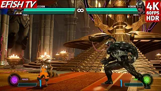 Rocket Raccoon & Thor vs Venom & Nova (Hardest AI) - Marvel vs Capcom: Infinite