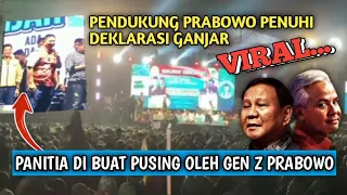 viral Deklarasi Ganjar di penuhi Pendukung Prabowo, Panitia sampai pusing. Kudus - Jawa Tengah
