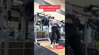 How to BAIL A SNATCH 101 🏋️‍♂️🏋🏻‍♀️