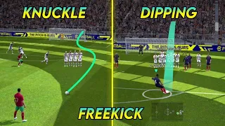 How to perform Knuckle/Dipping Freekick eFootball 2022 Mobile