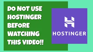 Don't waste time with Hostinger, here's my experience with them