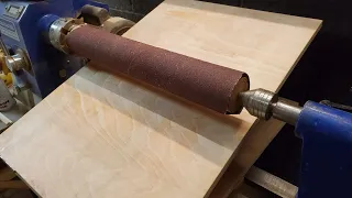 drum sander making woodturning lathe