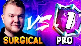 Pro vs Pro! #1 Worldwide Player vs Surgical Goblin! - Clash Royale