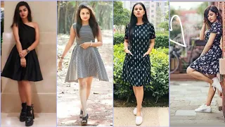 Stylish Photo Poses Idea For Girls In One Piece Dress | Short Frock Photo Poses | Photography Idea