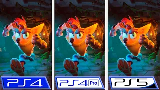 Crash Bandicoot 4 | PS4 - PS4 Pro - PS5 | Graphics Comparison & FPS