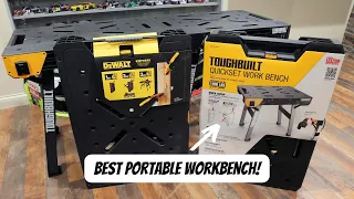 Dewalt Portable Workbench vs TOUGHBUILT Quickset | Best Folding Workbench #toughbuilt