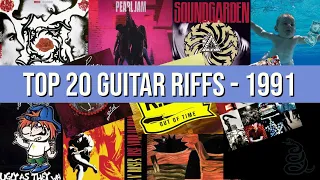 Top 20 Guitar Riffs from 1991 (Albums that turned 30 in 2021)