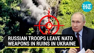 Russia Burns American Mine Resistant Ambush Protected Vehicle In Ukraine | Watch