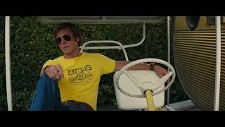 Kurt Russell,leonardo DiCaprio,Brad pitt in in Once Upon a Time in... Hollywood -- convesation