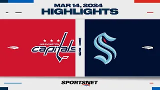 NHL Highlights | Capitals vs. Kraken - March 14, 2024