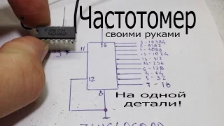 Частотомер до 50МГц своими руками.На одной микросхеме 74hc4060.+мультиметр.