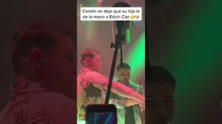 Eduin Caz intenta agarrar mano de hija del Canelo pero El Canelo no la deja 😱🔥💯🎵