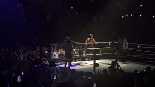 Roman Reigns entrance vs Rey Mysterio Cincinnati 6/17/2023 undisputed Universal Championship match