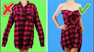 33 COOL AND SIMPLE CLOTHING LIFE HACKS AND CRAFTS