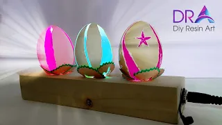 Easy making Epoxy Resin lamp with Egg | Diy Resin Art