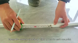 Installation demonstration of flexible curtain track