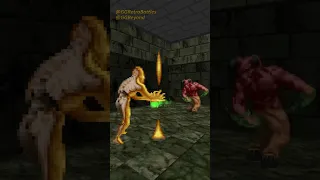 Baron of Hell vs Arch-vile - 1v1 Monster Infighting - Doom II Retro Battles #shorts