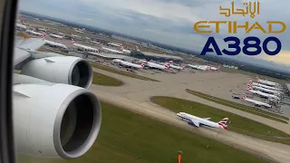 Etihad Airbus A380  🇬🇧 London LHR - Abu Dhabi 🇦🇪  [FULL FLIGHT REPORT] from Paris CDG