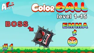 🟡Color Ball Adventure - Gameplay #1 Level 1-15 + BOSS (Android)