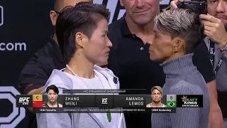 Zhang Weili vs. Amanda Lemos - Press Conference Staredown | UFC 292 - /r/WMMA