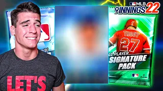 WE PULLED HIM! AGAIN... Signature and Team Select Diamond Pack Opening! - MLB 9 Innings 22