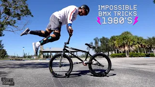 New School BMX Rider Learns An IMPOSSIBLE Trick From The 1980's!