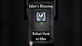 ALL Eden's Achievements-Unlocks in LESS Than a Minute #bindingofisaac #shorts