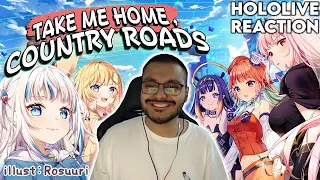 HOLOLIVE EN / TAKE ME HOME, COUNTRY ROADS (COVER) [HOLOLIVE REACTION]