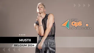 Mustii represents Belgium | Eurovision 2024 - gpstomusic.gr