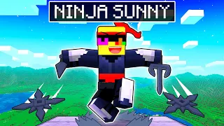 Turning into NINJA SUNNY in Minecraft!