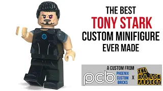 The BEST Tony Stark Minifigure EVER Made!  (Phoenix Customs Review)